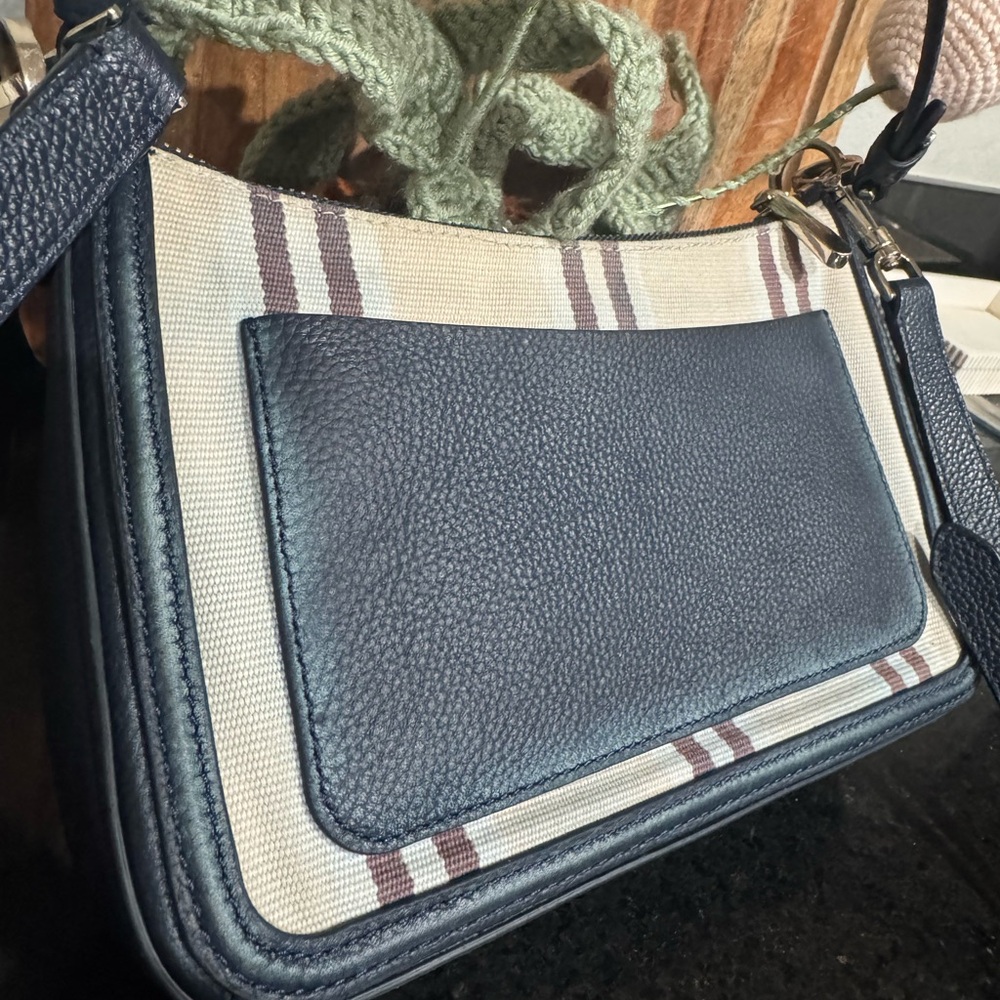 Kate Spade Navy and Cream Striped Women's Bag - Picture 4 of 13